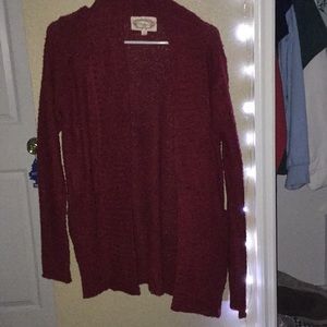 Burgundy Sweater/Cardigan